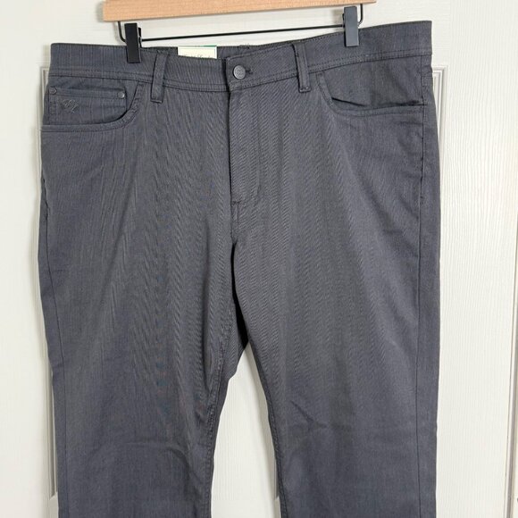 English Laundry Pants Mens 38x30 Gray 5 Pocket Straight Leg Comfort Chino - Picture 3 of 13